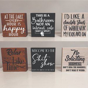 Home Décor 5x5 custom wooden blocks